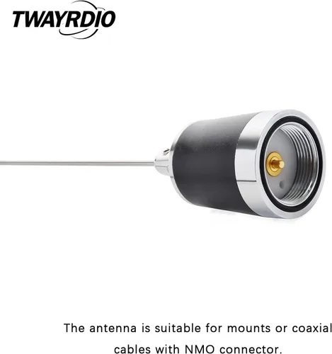 Vista 4 de TWAYRDIO Antena NMO de Doble Banda, Antena Bidireccional de 144MHz VHF y 430MHz UHF para Radios Móviles Motorola Kenwood Icom Vertex Blackbox HYT