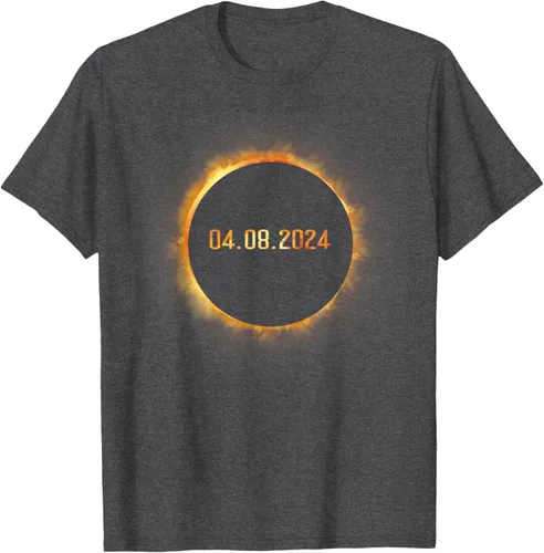 Vista 31 de Totality 04.08.24 Total Solar Eclipse 8 de abril de 2024 Eclipse Camiseta, Negro, S