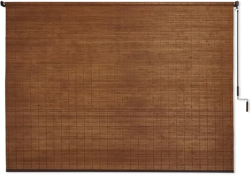 Vista 11 de Coolaroo 454180 Persiana enrollable inalámbrica para exteriores, 4 x 6 pies, madera de Alderwood