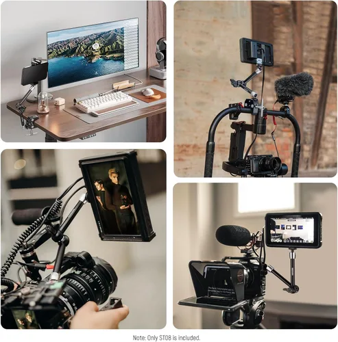 Vista 16 de NEEWER Brazo mágico de fricción articulado ajustable de 15 cm con tornillo de 1/4 en ambos extremos, compatible con jaula SmallRig, flash/luz
