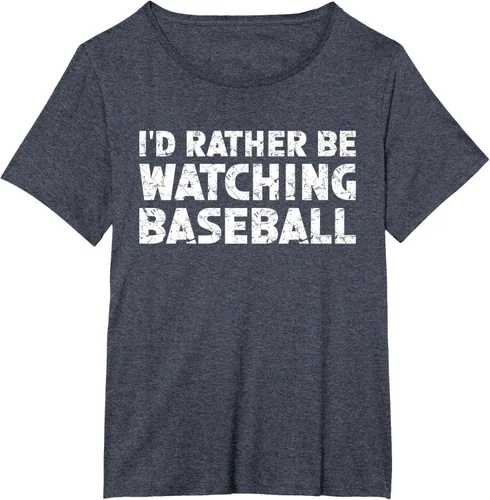 Vista 40 de Camiseta de béisbol I'd Rather Be Watching