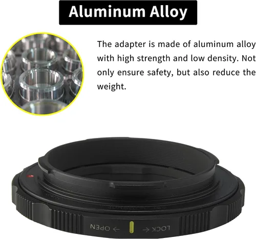Vista 5 de Anillo adaptador de montaje de lente compatible con lente Leica M a cámara Nikon Z
