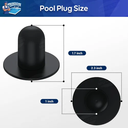Vista 2 de 6 piezas de repuesto de enchufe de piscina para piscinas Bestway e Intex, enchufes de piscina de tierra, tapón de enchufe de pared, piezas