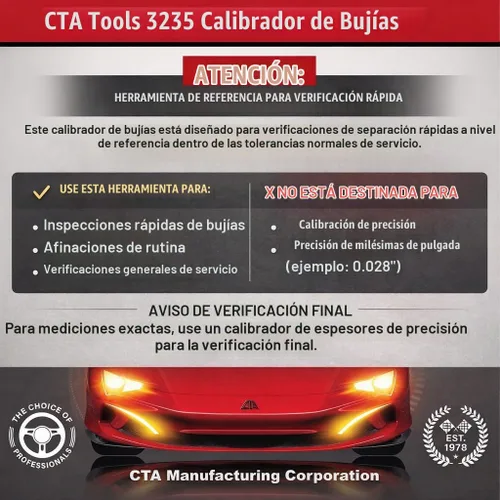 Vista 2 de CTA Tools 3235, calibrador de bujías estilo rampa