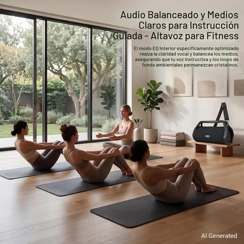 Vista 7 de Altavoz al aire libre ruidoso de 80W Boombox, IP66 impermeable