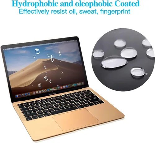Vista 5 de F FORITO Paquete de 2 protectores de pantalla antirreflejos para laptop compatibles con MacBook Air 13 2018-2020 con Touch ID versión A1932 A2179
