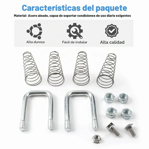 Vista 3 de 1900-2-1600 Kit de pernos en U de cadena de seguridad de repuesto para enganches de cuello de cisne B&W