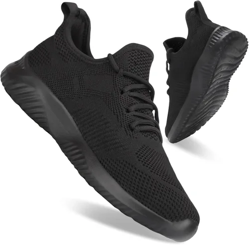 Vista 4 de Flysocks Zapatos deportivos para caminar para hombre, antideslizantes, ligeros, de malla transpirable para interiores y exteriores, gimnasio