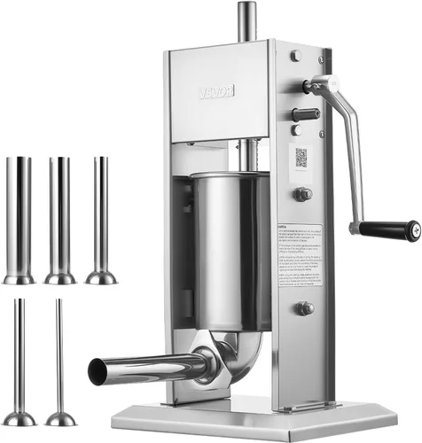 Vista 9 de VEVOR Relleno manual de salchichas, relleno vertical de carne de 7 libras B-3L
