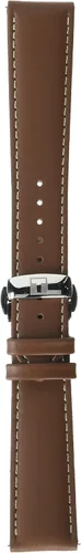Vista 3 de Correa de reloj Tissot de cuero marrón, 21 (Modelo T852044597)