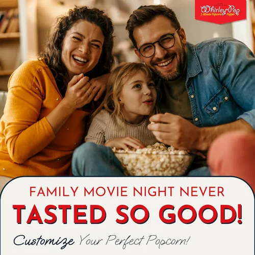 Vista 6 de Popcorn Fun Time Bowl – Tazón de plástico para palomitas de maíz de 6 cuartos con impresión colorida – Plato de aperitivos de noche de cine
