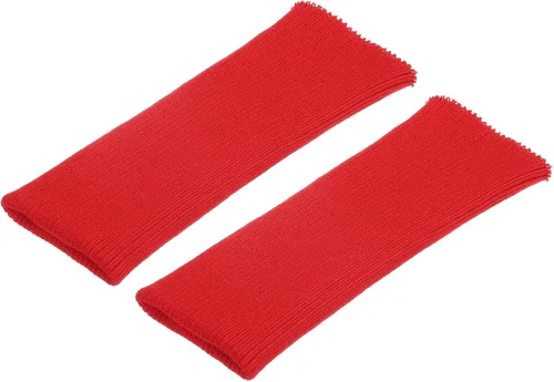 Vista 34 de MECCANIXITY Puños elásticos con bordes acanalados de 4 x 3.5 pulgadas, tela de algodón, cinta elástica para coser, color negro, 1 par