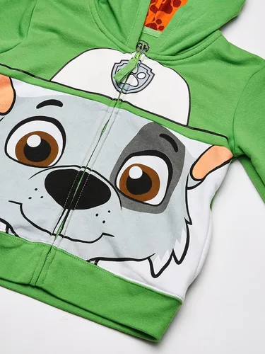 Vista 3 de Paw Patrol Sudaderas con capucha con cremallera para niños pequeños, Verde