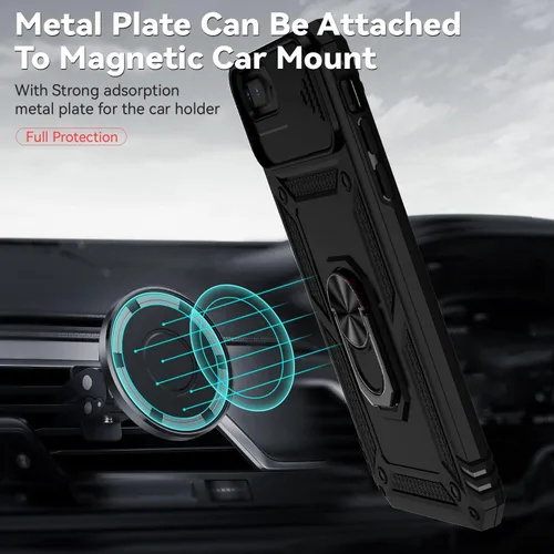 Vista 3 de M MAIKEZI Funda para iPhone 8 Plus, para iPhone 7 Plus, con cubierta para lente de cámara, protector de pantalla HD, protección contra caídas