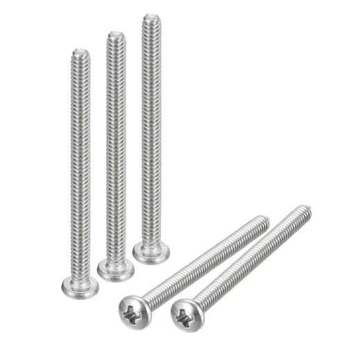 Vista 9 de uxcell Tornillos de máquina de cabeza redonda de 1/4-20x1, tornillo de acero inoxidable 304 18-8, accionamiento Phillips, totalmente roscado