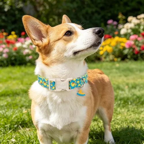 Vista 356 de Collar para perros del 4 de julio, collares patrióticos azules para cachorros y perros pequeños, ligero y ajustable 1776 collares para cachorros
