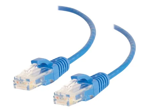 Vista 7 de C2G/Cables to Go 29002 Cables de Red Cat6 Sin Enganches Sin Blindaje (UTP), Paquete de 25, Azul (3 Pies, 0.91 Metros)