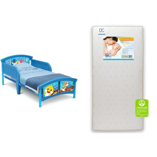 Vista 8 de Delta Children Cama infantil de plástico, Baby Shark