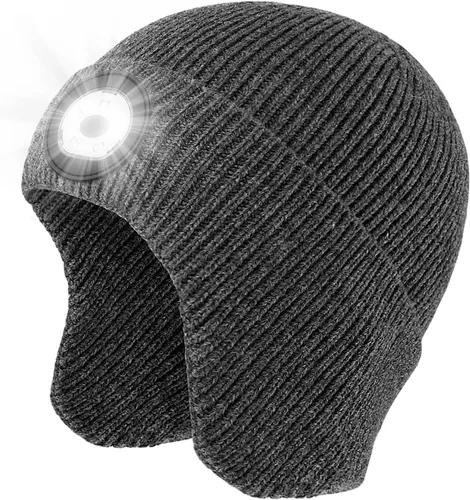 Vista 16 de Gorro Bluetooth con auriculares ligeros e inalámbricos, micrófono integrado y altavoces estéreo mejorados con música