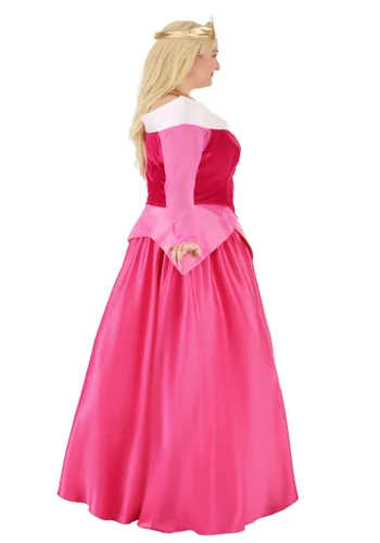 Vista 7 de Disfraz Premium de Aurora La Bella Durmiente para Mujer Talla Plus Multicolor