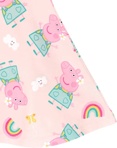 Vista 4 de Peppa Pig Vestido skater de felpa francesa para niñas pequeñas