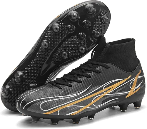 Vista 2 de ASOCO DREAM Soccer Shoes Men's Firm Ground Soccer Cleats Outdoor Indoor Athletic Football Shoes Professional Futsal Training Sneakers