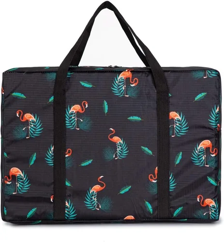 Vista 9 de PAXLAMB Bolsa de mano plegable para vuelo, bolsa de viaje de viaje, bolsa de equipaje de viaje, bolsa de viaje ligera, organizador