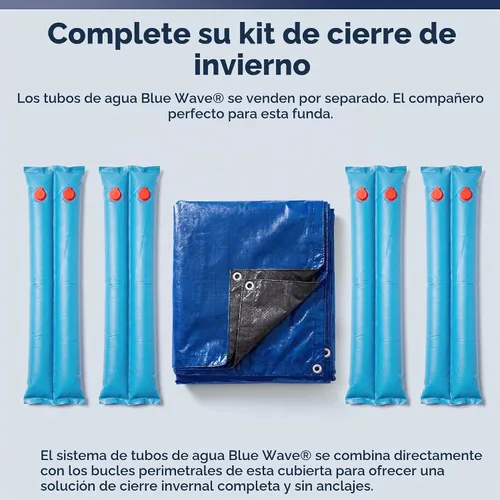 Vista 6 de Blue Wave Cubierta de invierno dorada de 15 años para piscina enterrada rectangular de 12 pies x 20 pies