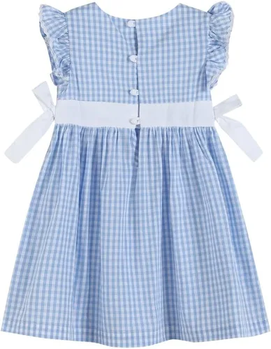 Vista 2 de Lil cactus Vestido con volantes y lazos para bebé niña