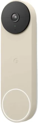 Vista 11 de Google Nest Doorbell (Batería) - Nieve Timbre de video con zoom digital de 6x, HD, vista en vivo 24/7, visión nocturna, HDR, funciona con Google