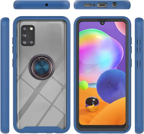 Vista 27 de Funda compatible con Xiaomi Poco X3 NFC, compatible con Xiaomi Poco X3 Pro/Poco X3 Ring Stand 3 en 1, color negro