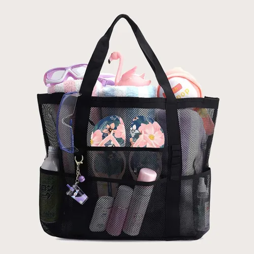Vista 4 de Bolso de viaje para la playa con zíper, para mujer, plegable, impermeable, para la noche