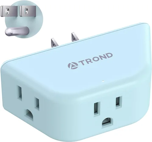 Vista 16 de TROND Extensor de salida con USB, divisor de pared con 2 tomas AC, 3 puertos USB, adaptador de enchufe de pared de diseño de 3 lados, elementos