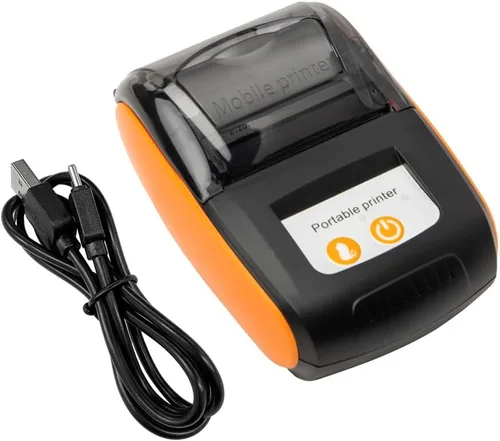 Vista 9 de Impresora portátil de recibos, 2.283 in Mini BT Impresora térmica USB Impresora Móvil, Compatible con Android para Sistema para Restaurantes