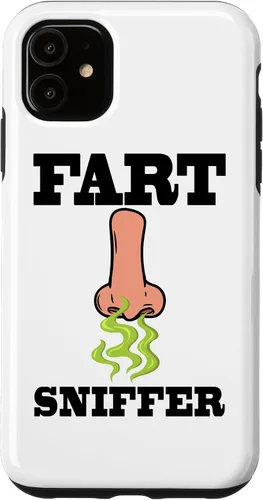 Vista 8 de Fart Sniffer Shirt, Gross Dad Joke Shirt, Weird Funny Fart Case for iPhone 17