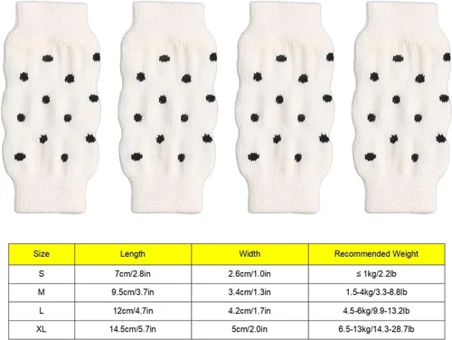 Vista 3 de Zerodis 4 protectores de codo de perro, protectores elásticos para patas de mascotas, fundas cálidas para corral de perro, mangas de pierna