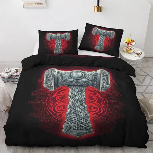 Vista 40 de Funda de edredón de ancla, tamaño individual, juego de cama náutico, 2 piezas, funda de edredón con patrón de microfibra suave con lazos