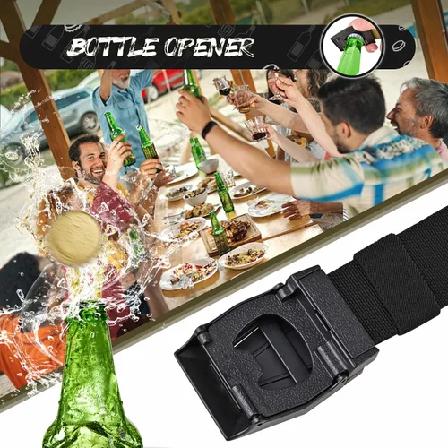 Vista 6 de KingMoore Cinturón para hombre - Cinturón de nailon táctico militar de 1.5 pulgadas con hebilla de liberación rápida