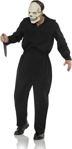 Vista 4 de UNDERWRAPS Traje de caldera de terror para hombre, color negro