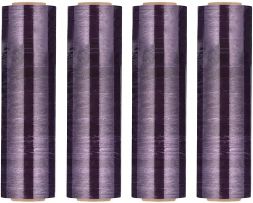 Vista 27 de PSBM - Rollo de película elástica azul, paquete de 4, 18 pulgadas x 1000 pies, calibre 100, rollos de película elástica a mano oscura/opaca