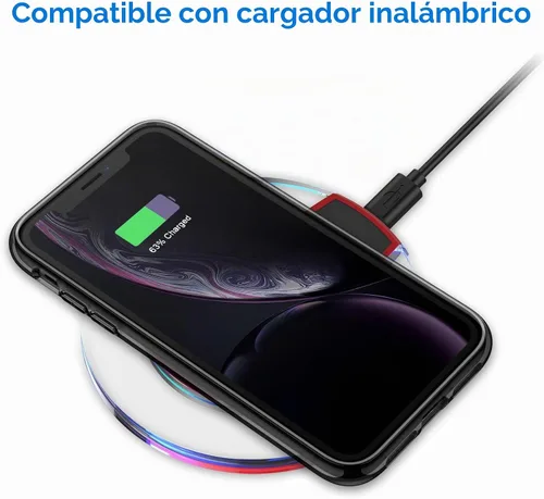Vista 3 de JETech Funda para iPhone XR, antiamarilleo, color negro