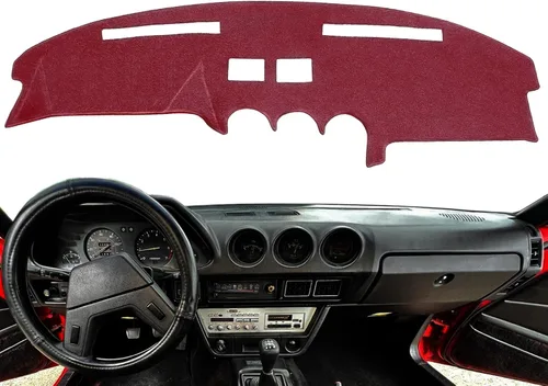 Vista 5 de Cubierta de salpicadero personalizada para Datsun 280ZX / Nissan 280ZX, protector de alfombra (negro) F163