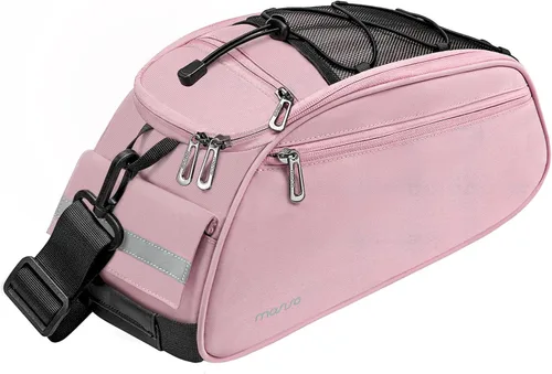 Vista 15 de MOSISO Bolsa de maletero para bicicleta, bolsa impermeable para asiento trasero de bicicleta, bolsa de almacenamiento para el sillín, bolsa