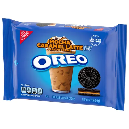 Vista 6 de OREO Doble Stuf Mocha Latte Galletas, paquete de 12.2 onzas