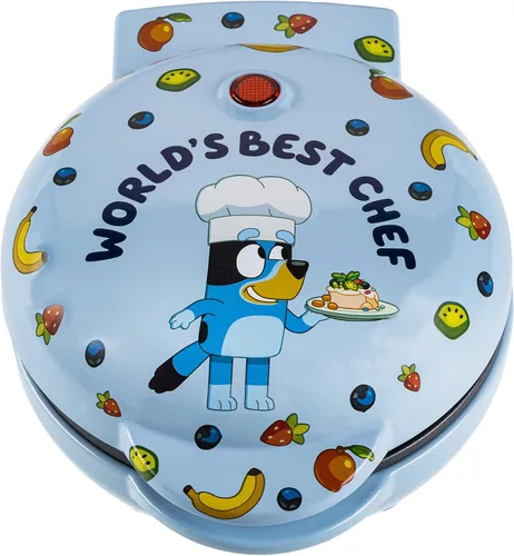 Vista 8 de Uncanny Brands Mini waflera Bluey - Divertidos waffles de personajes - Fácil de usar y limpiar