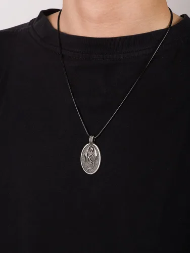 Vista 6 de HAQUIL Dragon Necklace, Antique Medieval Dragon Pendant, Faux Leather Cord, Jewelry Gift for Men and Women