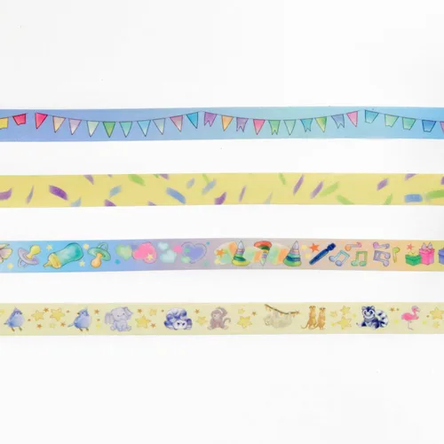 Vista 7 de Lindo juego de cintas washi – Cinta decorativa Cinta Washi Pastel para álbumes de recortes – Cinta estética para fotos – África y tema del cuarto