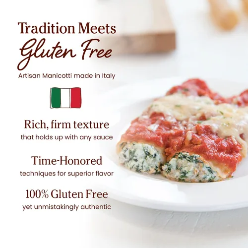 Vista 3 de Jovial Pasta Manicotti de Arroz Integral - Pasta Manicotti, Pasta de Manicotti, Pasta de Grano Entero, Pasta Orgánica, Sin Gluten, Sin Lácteos