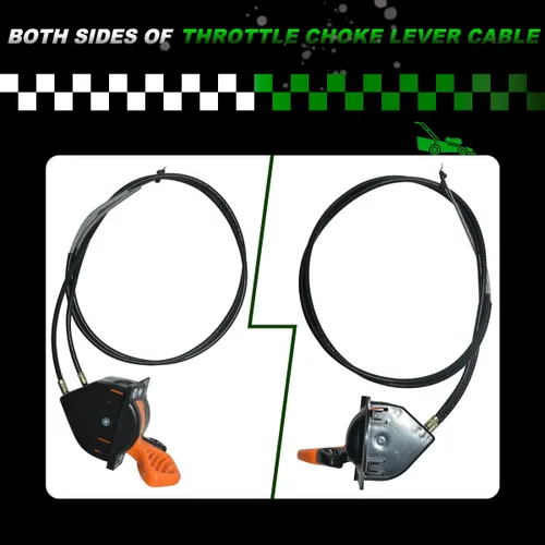Vista 2 de AM140333 Reemplazo del cable de palanca de estrangulador del acelerador para John Deere X300 X304 X305R X310 X320 X324 X340 X360 X500 X530 X534