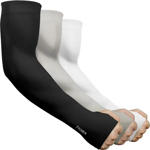 Vista 16 de beister 3/6 pares de mangas de brazo de enfriamiento UV protección solar unisex para deportes, ciclismo, golf, correr